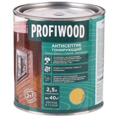 Лот: 24076962. Фото: 1. Антисептик Profiwood, для дерева... Краски, лаки, растворитель
