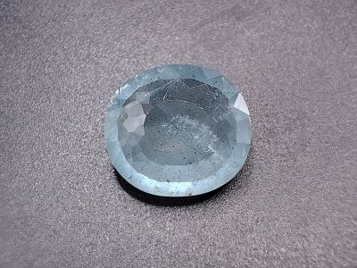 Лот: 21072433. Фото: 1. 9.43 ct. Аквамарин овал (Бразилия... Драгоценные и поделочные камни