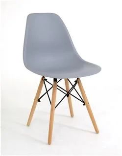 Лот: 14834166. Фото: 1. Стул РР-638 Eames серый 35. Столы, стулья, обеденные группы