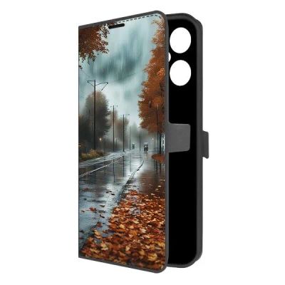 Лот: 25379995. Фото: 1. Чехол Krutoff Eco Book "Осенний... Чехлы, бамперы