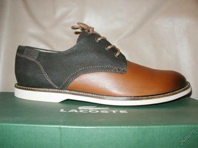 Лот: 5930853. Фото: 1. Туфли кожа/текстиль Lacoste р... Туфли