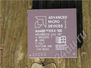 Лот: 241408. Фото: 1. amd486 dx4-66-для коллекции(днище... Процессоры