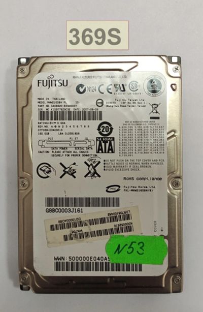 Лот: 18067286. Фото: 1. Жесткий диск SATA 2,5 Fujitsu... Жёсткие диски (HDD)