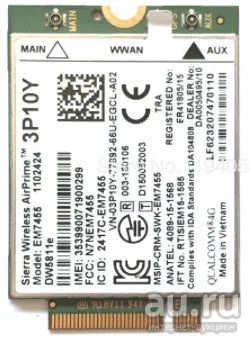 Лот: 17581556. Фото: 1. Sierra LTE модем EM7455 (cat.6... Беспроводные модемы