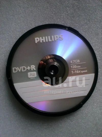 Лот: 25052440. Фото: 1. DVD+R 4.7 Гб 16x Philips 5шт. CD, DVD, BluRay