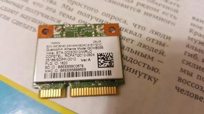 Лот: 11262441. Фото: 1. Atheros Qcwb335 WI-FI для ноутбука. WiFi, Bluetooth адаптеры