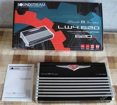 Лот: 2023878. Фото: 1. Soundstream LW4.620 4-x канальный... Усилители