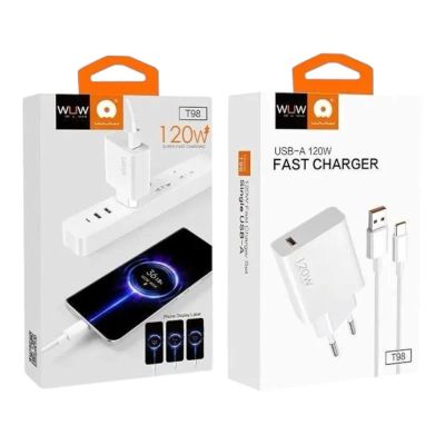 Лот: 25794807. Фото: 1. СЗУ WUW T98 1A+Type-C(A-C) QC3... Зарядные устройства, блоки питания, адаптеры сетевые для смартфонов