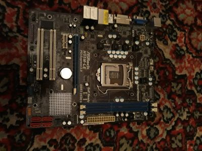 Лот: 17040412. Фото: 1. Asrock h55m le. Материнские платы