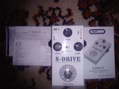 Лот: 10359244. Фото: 1. Педалька AMT S-Drive от 14.09... Гитарные эффекты и комбоусилители