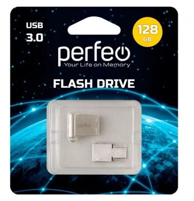 Лот: 19922520. Фото: 1. Perfeo USB3.0 128GB M06 Metal... Другое (аудиотехника)