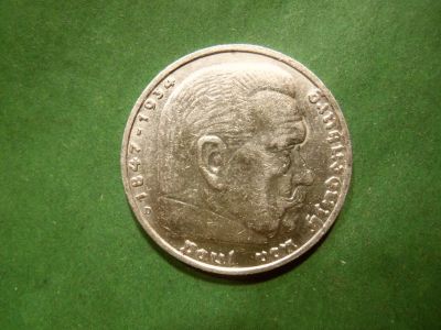 Лот: 24895764. Фото: 1. Германия.Третий Рейх 5 марок 1937... Германия и Австрия