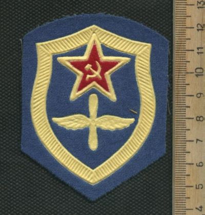 Лот: 17295260. Фото: 1. шеврон ВВС курсантский СССР,оригинал. Нашивки, шевроны, погоны