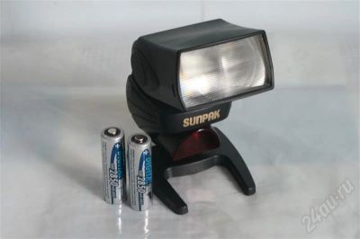 Лот: 676854. Фото: 1. фотовспышка SUNPAK PZ 40X (CANON... Вспышки, осветители, рассеиватели