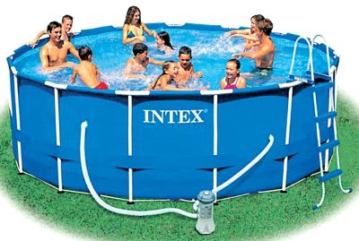 Лот: 7161479. Фото: 1. Бассейн INTEX метал. каркас, круглый... Бассейны, аксессуары и комплектующие