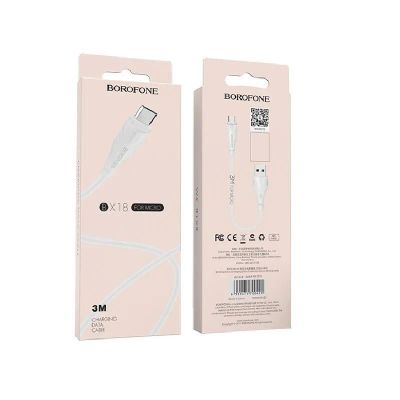 Лот: 22150290. Фото: 1. Кабель BOROFONE microUSB BX-18... Дата-кабели, переходники