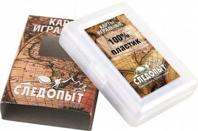 Лот: 16182551. Фото: 1. Карты игральные"СЛЕДОПЫТ" влагостойкие... Инструмент и аксессуары для туризма