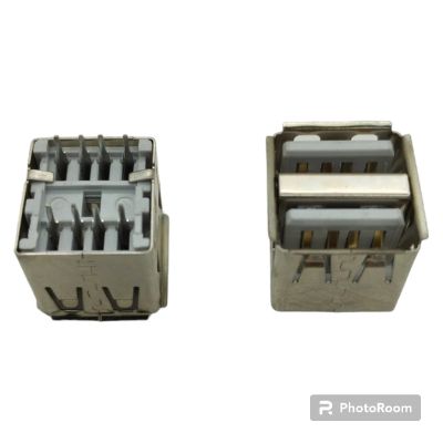 Лот: 20286841. Фото: 1. Разъём USB, сдвоенное гнездо... Разъёмы
