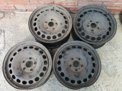 Лот: 6146791. Фото: 1. Диски штампованные VW R16 5x112... Диски