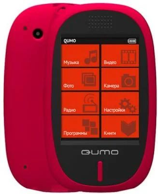 Лот: 5398345. Фото: 1. Плеер Qumo Sens 4Gb (красный... Плееры