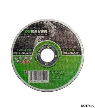 Лот: 16619568. Фото: 1. Круг отрезной Debever 125*2. Расходные материалы, сменные насадки