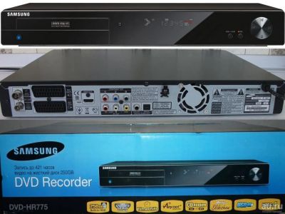 Лот: 18575310. Фото: 1. Samsung HDD DVD рекордер DVD-HR775... DVD, Blu-Ray плееры