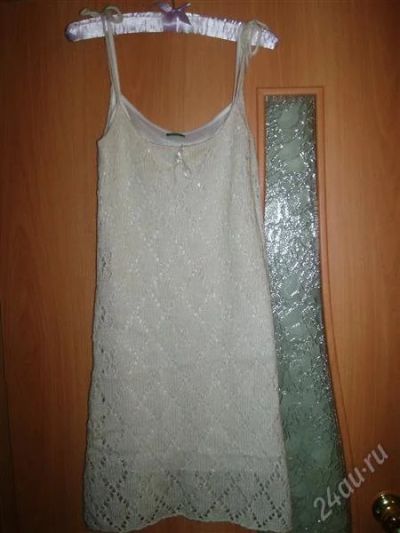 Лот: 1585659. Фото: 1. Платье вязанное Benetton. Размер... Платья