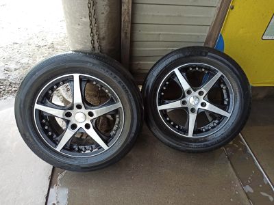 Лот: 23452708. Фото: 1. Комплект колес c дисками r16 215... Шины