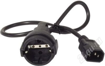 Лот: 261089. Фото: 1. Pwr Cord, 10A, 230V, C14 to Schuko... Корпуса, блоки питания