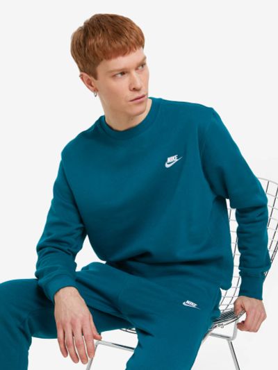 Лот: 22434834. Фото: 1. Свитшот мужской Nike, Зеленый. Другое (спортивная одежда)
