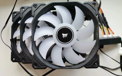 Лот: 17878408. Фото: 1. Corsair Air Series AF120 LED White... Системы охлаждения