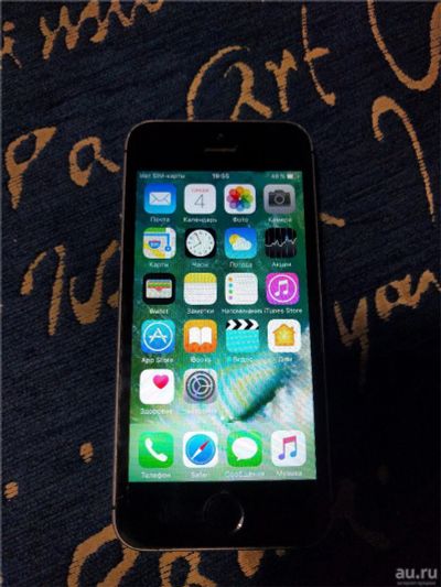 Лот: 8828625. Фото: 1. Смартфон Apple iPhone 5S Черный... Смартфоны