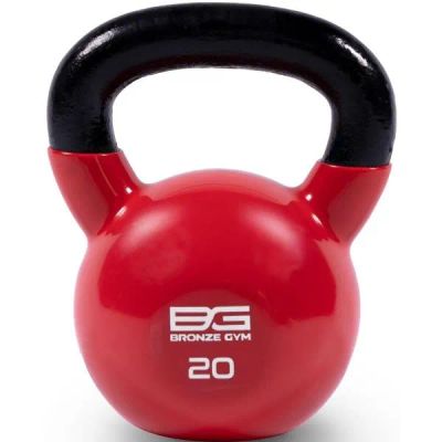 Лот: 24446855. Фото: 1. Гиря Bronze Gym в виниловой оболочке... Гири