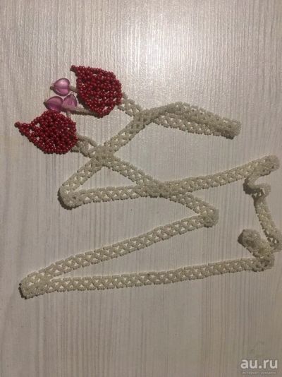 Лот: 13872604. Фото: 1. Шейное украшение из бисера. Ручная... Бижутерия ручной работы
