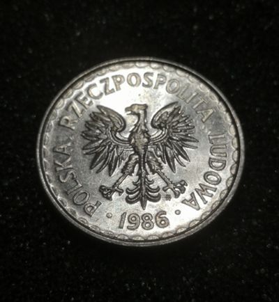 Лот: 22389803. Фото: 1. 1 злотый 1986 года. Польская Народная... Европа