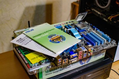 Лот: 21142552. Фото: 1. Asus M4A88T-V EVO/USB3 + Phenom... Материнские платы