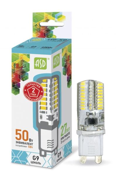 Лот: 7983731. Фото: 1. Светодиодная лампа ASD LED-JCD-STD... Другое освещение