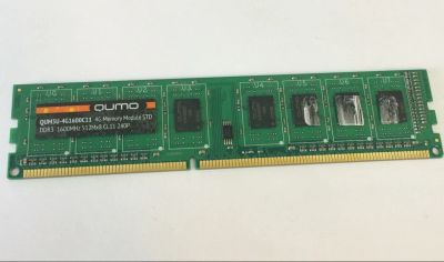 Лот: 7582499. Фото: 1. 4Gb DDR-3 Qumo 1600Mhz Гарантия... Оперативная память