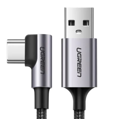 Лот: 21574358. Фото: 1. Кабель UGREEN Angled USB to USB-C... Шлейфы, кабели, переходники