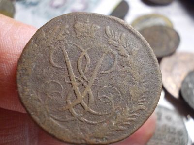 Лот: 16708832. Фото: 1. R-1! Отличные 2 копейки 1757 года... Россия до 1917 года