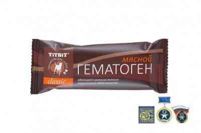 Лот: 16213138. Фото: 1. Гематоген classic (ТитБит) мясной... Корма