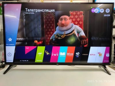 Лот: 19487155. Фото: 1. smart tv LG 49UJ630. Телевизоры