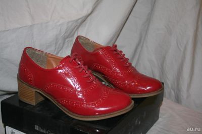 Лот: 8378345. Фото: 1. Продам красные лакированные ботинки. Ботинки, полуботинки
