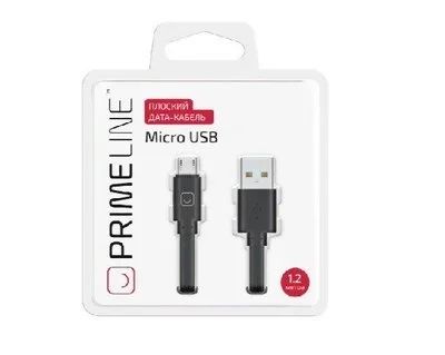 Лот: 15463346. Фото: 1. Кабель micro-USB Prime Line 7215. Дата-кабели, переходники