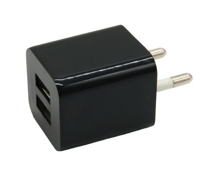 Лот: 16173685. Фото: 1. СЗУ USB x 2 Mega SU100 2A кубик... Зарядные устройства, блоки питания, адаптеры сетевые для смартфонов
