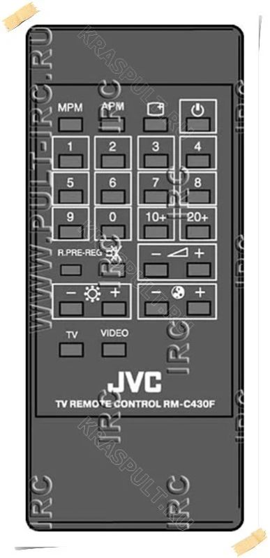 Лот: 16105541. Фото: 1. Пульт JVC RM-C430F. Пульты ДУ