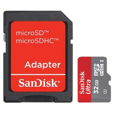 Лот: 4525529. Фото: 1. Карта памяти micro SDHC 32GB SanDisk... Карты памяти