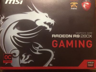 Лот: 16937630. Фото: 1. Видеокарта MSI Radeon r9 280x. Видеокарты
