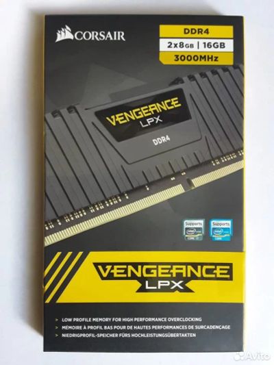 Лот: 22030275. Фото: 1. Corsair Vengeance LPX CMK16GX4M2B3000C15... Оперативная память