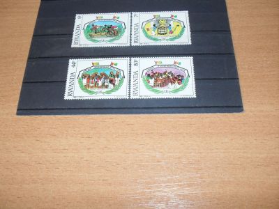 Лот: 11577656. Фото: 1. Чистая серия марок Руанды 1985... Открытки, конверты